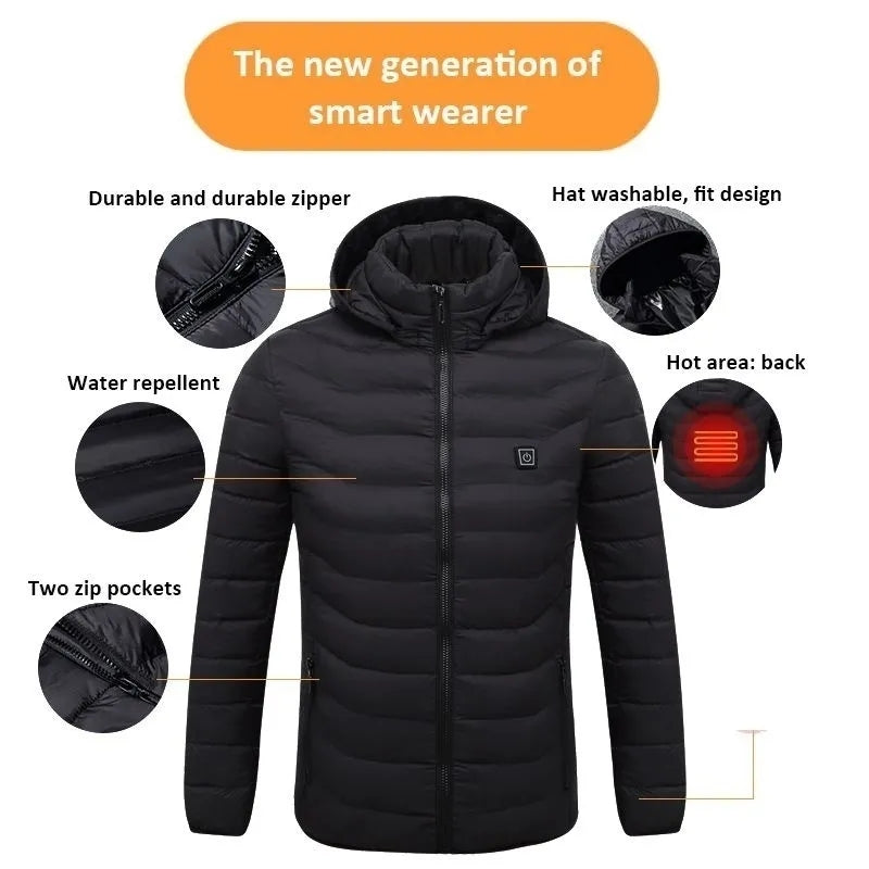 Unisex Heated Winter Jacket