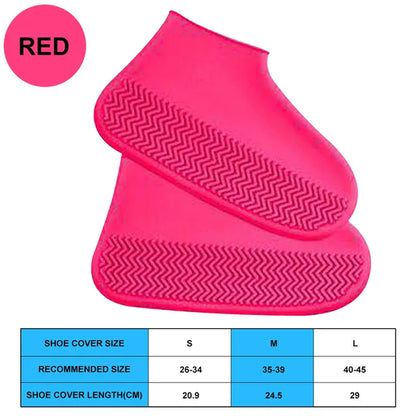 Waterproof Shoe Covers Silicone Anti-Slip Rain Boots Unisex Sneakers Protector for Outdoor Rainy Day Protectors Shoes Cover